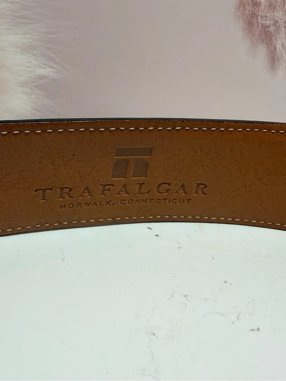 Trafalgar leather belt